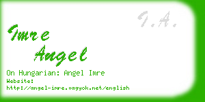 imre angel business card